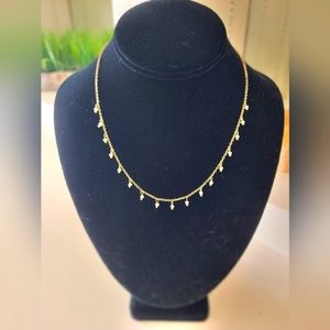 Gold and white 18 inch chain